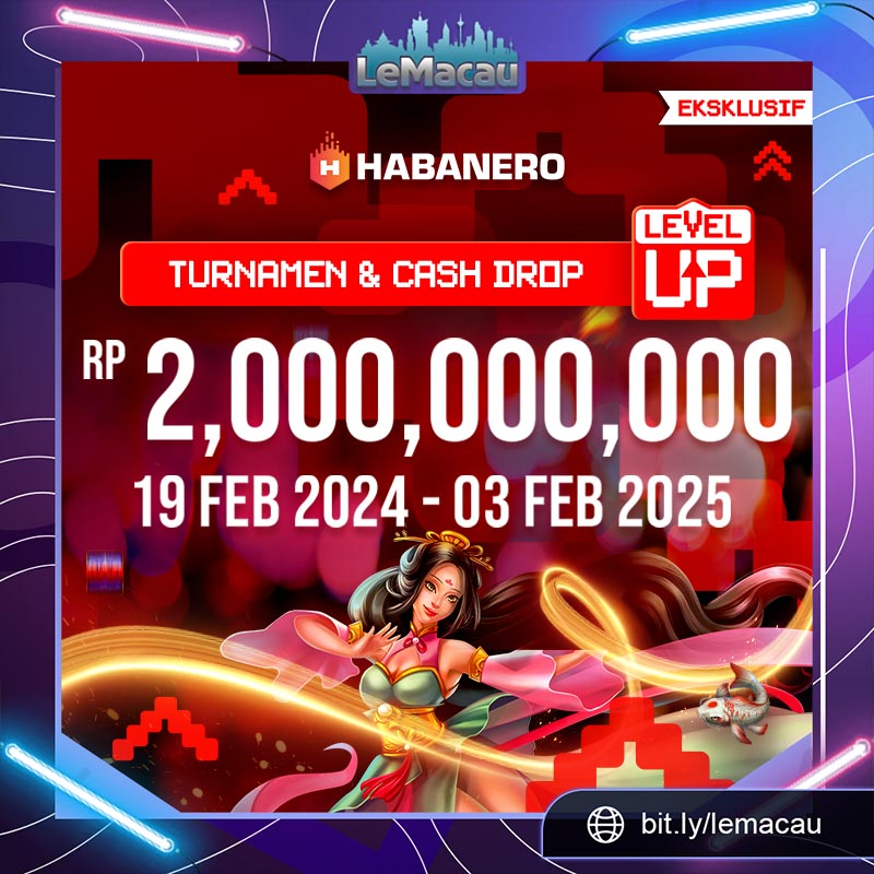 LemacauO's tweet photo. 💰🎉 Jangan lewatkan kesempatan meraih hadiah fantastis dalam event LEVEL UP GAME TURNAMEN &amp; CASH DROP dari Habanero! Periode 19 Feb 2024 - 03 Feb 2025. Total hadiah mencapai Rp. 2M! Jadilah salah satu dari para pemenang yang beruntung exclusive di LEMACAU! 🚀🎮 https://t.co/gISryEuE69