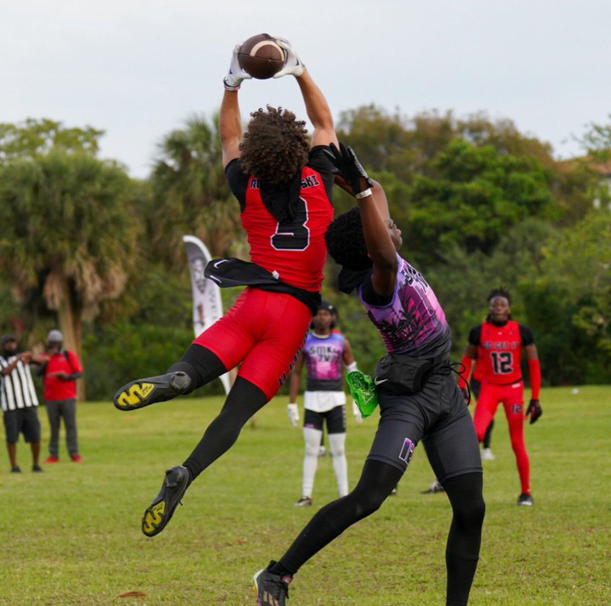 “GoGetter” 2025 Western Wildcats (WR) Cayden Romanowski with that “Up Top 🍭 “ at the Coach Mac 7v7 Tournament in Pompano Beach, FL 🔴⚫️ “All we know is Go Get It” #7v7football #UpTop #baller #dontsleep <a href="/RivalsCamp/">Rivals Camp Series</a> 
🏈🏈🏈💯Let’s Go Get It!
📸: <a href="/RoyalKapturez/">ShotBalln X RoyalKapturez Photography</a> 🔥🔥 <a href="/larryblustein/">Blustein Recruiting</a>