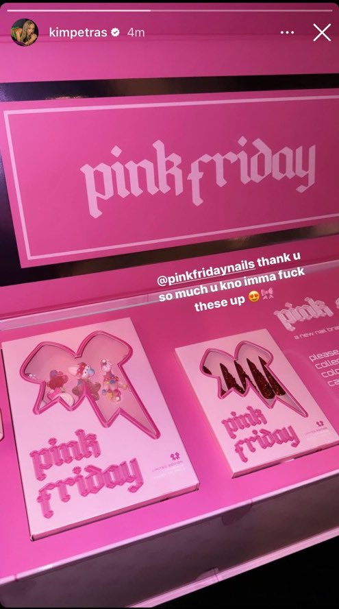 .@kimpetras & @JeffreeStar received their Pink Friday nails 💅