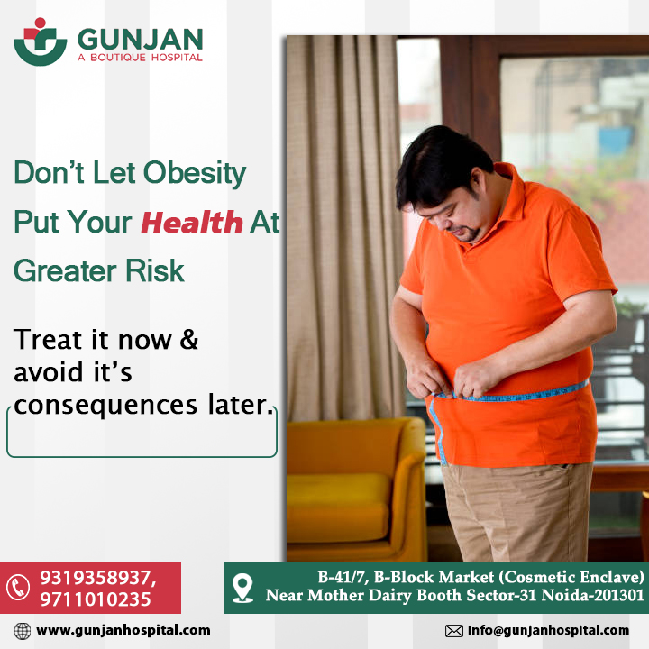 Don't let obesity hold you back! Gunjan Hospital is here to help you on your journey to a healthier, happier life. Start your transformation today and embrace a brighter future!
#gunjanhospital #obesity #obesityawareness #healthylife #healthylifestyle #happierlife #tranformation