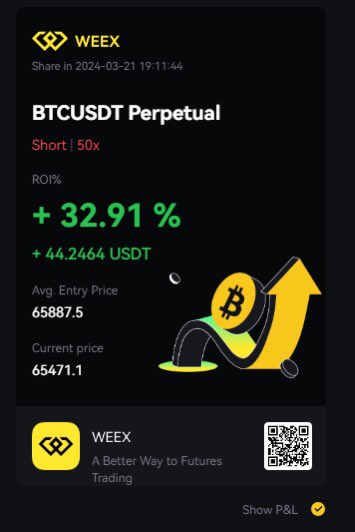 XBTC_nl's tweet photo. Happy to announce the new partnership with @WEEX_Official crypto trading exchange! 🎉 
After intensive testing of the Future Pro platform, I can confidently recommend that you try it out yourself: https://t.co/CMMp3PPHZ7
Additionally, if you sign up using my link, you can receive my trading signals for free 🚀

DM me after signing up, or comment below to get the trading signals and check out some of my trades from today. They even offer up to 200x leverage!

#trading #btc #btcusdt #weex #perpetuals #btcusd #xbt #daytrading #leverage #signals #discord #pepe #memecoin #moon #profit