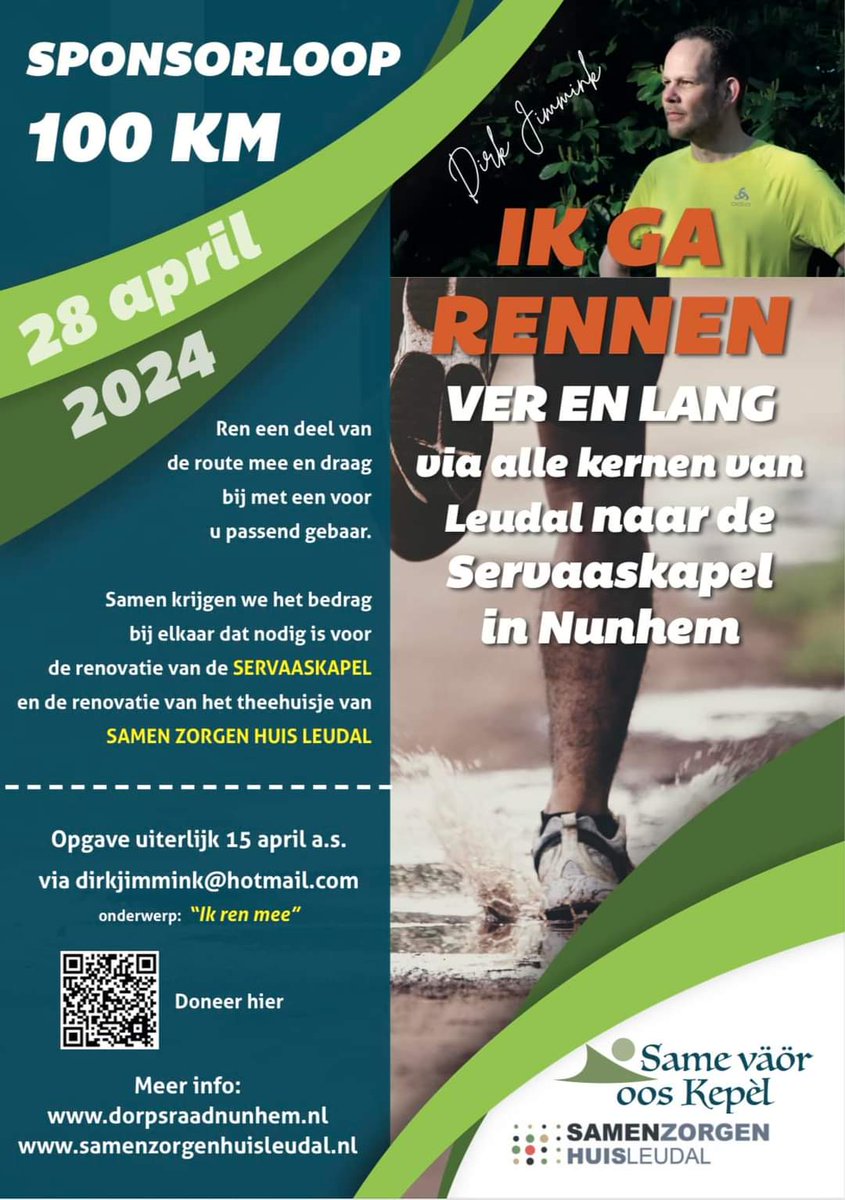 Solidariteit, zingeving en hoop, dat is waar ik de schouders onder zet op 28 april! Steun jij mijn ook?