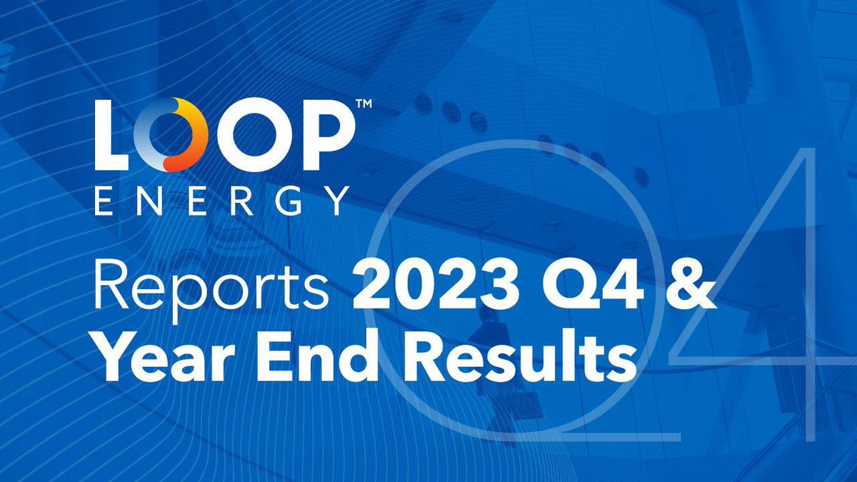 Loop Energy Reports Fourth Quarter &amp; Year End 2023 Results
loopenergy.com/news/loop-ener…