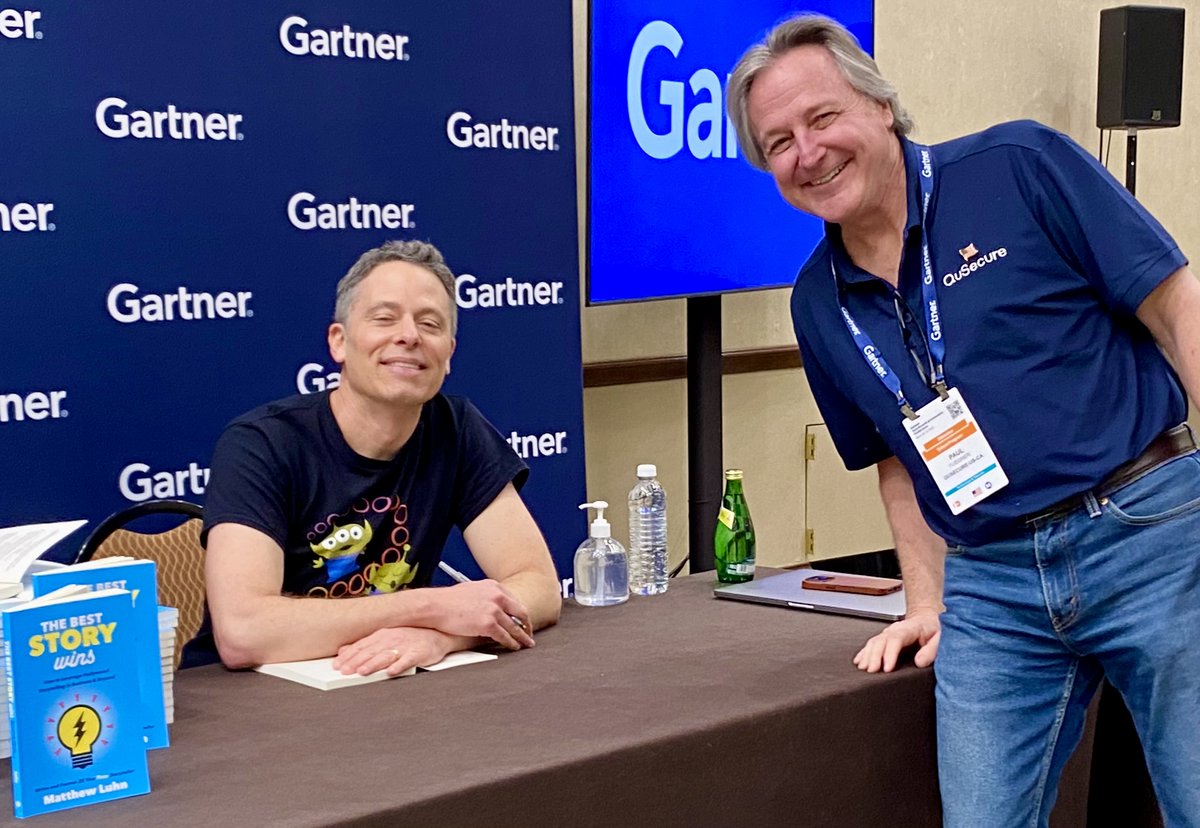 Legendary Hollywood storyteller Matthew Luhn shares his secrets with QuSecure’s Paul Fuegner at the Gartner Tech & Innovation conference. We see a fact based quantum cybersecurity story in the works!