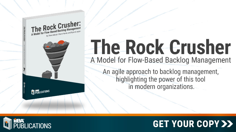 IIBA's tweet image. The Rock Crusher: #Agile Backlog Management Unveiled. 
Discover its power in modern #AgileTeams. 
This publication emphasizes the backlog&apos;s pivotal role as a dynamic hub for prioritization, enabling teams to swiftly adapt and deliver value.

Get yours: iiba.org/career-resourc…