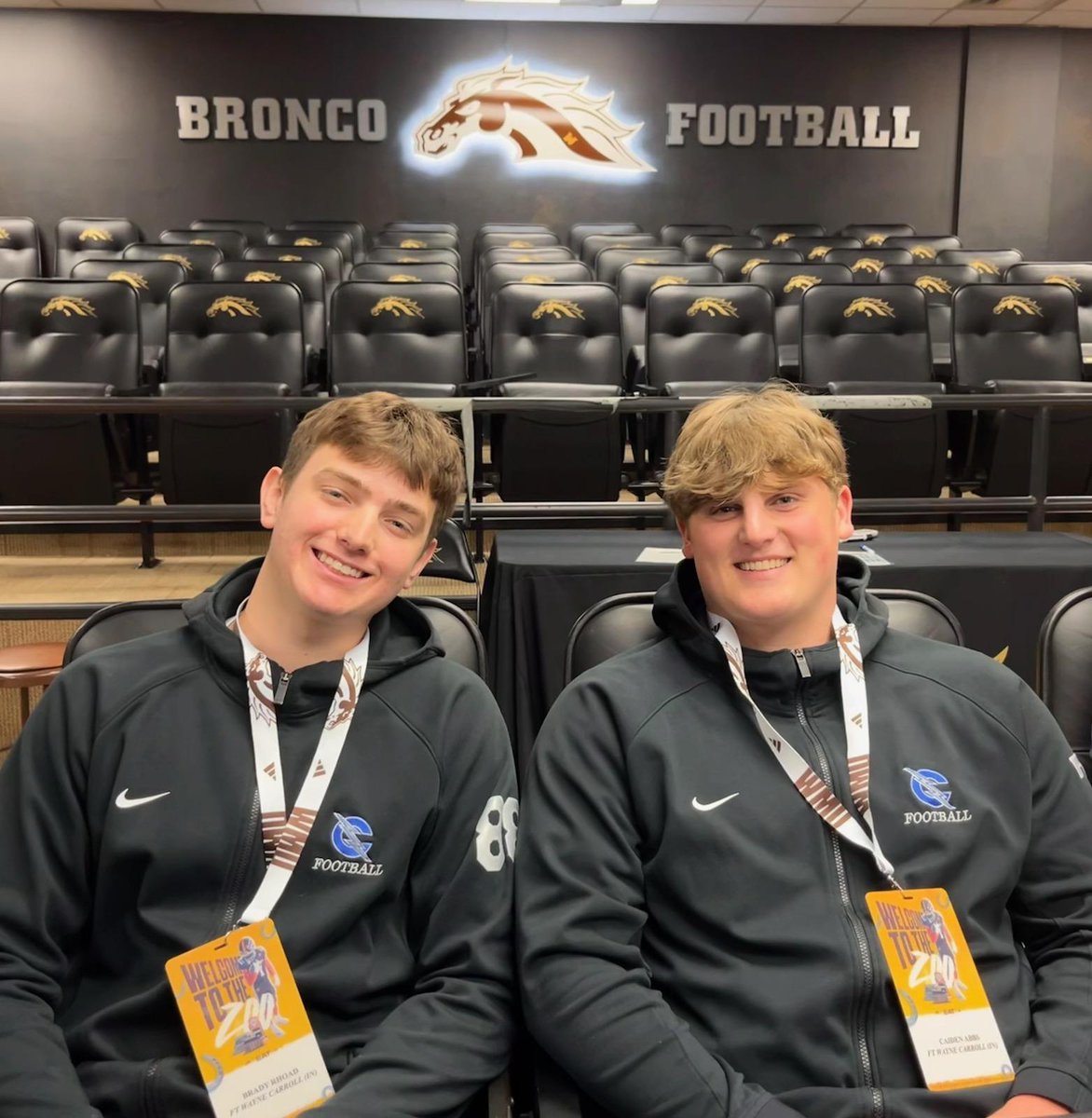 Monday I had a fantastic visit at @WMU_Football. It was great to meet @CoachLT39, watch practice, tour campus and spend time getting to know @CoachTMendelson and @CoachWillAhrens. Plus, I got to hang with @brady_rhoad!