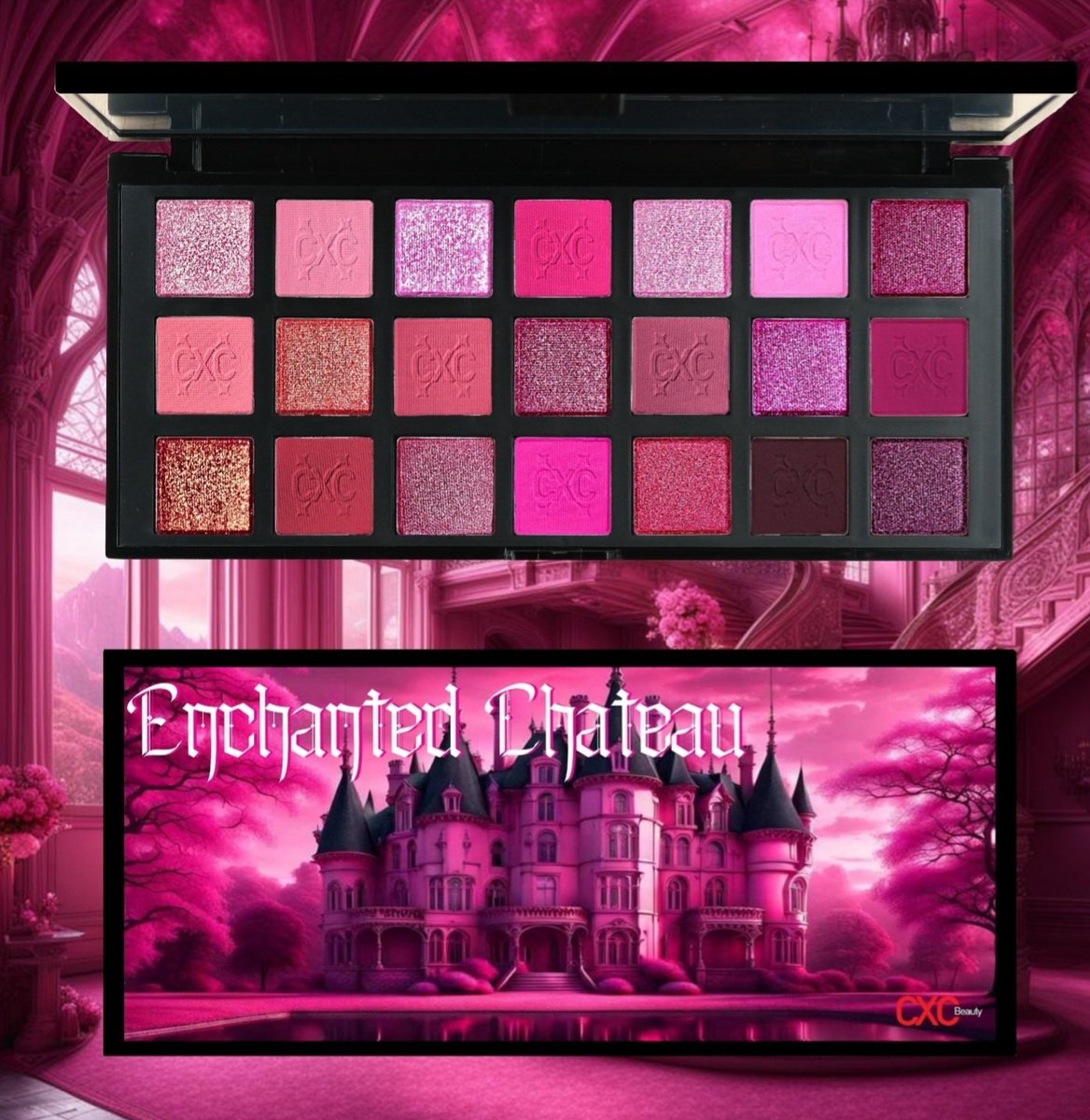 CxcBeauty's tweet photo. Another palette updated with the embossed logo!

What do you think of Enchanted Chateau? https://t.co/XrHRusYmvW