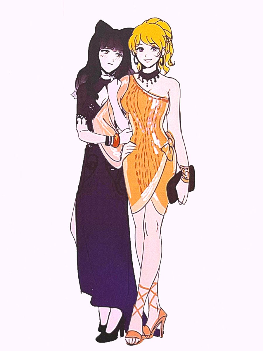 Bumbleby • Archives Remnant Promenade Art book • Blake is the super clingy one for once • Yang's perfume is catnip-based PFFT #rwbymeme #rwby #BB #bumbleby #BlakeBelladonna #YangXiaoLong #conceptart #einlee #GREENLIGHTVOLUME10 #SaveRWBY