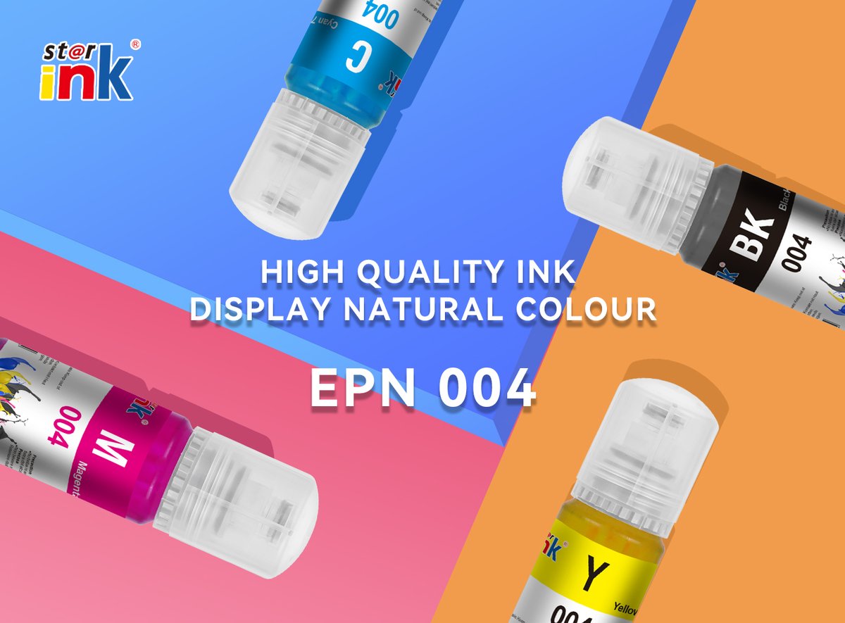 Feel the power of your creativity with STARINK 004 series inks – where vibrant colours meet professional quality! Boost your productivity with every print. You've got this!

 #STARINK #ColourYourWorld 🌟