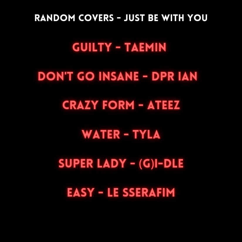 Adm passando para deixar aqui (como prometido) o queconseguimos encontrar em relação as setlists dos shows da Tour #JustBeWithYou que tivemos até o momento

Como acham que vai ser a setlist do Brasil? Lembrando que o show já é HOJE 🥹🇧🇷

#JUSTBeWithYou_in_SaoPaulo #JustBinBrazil