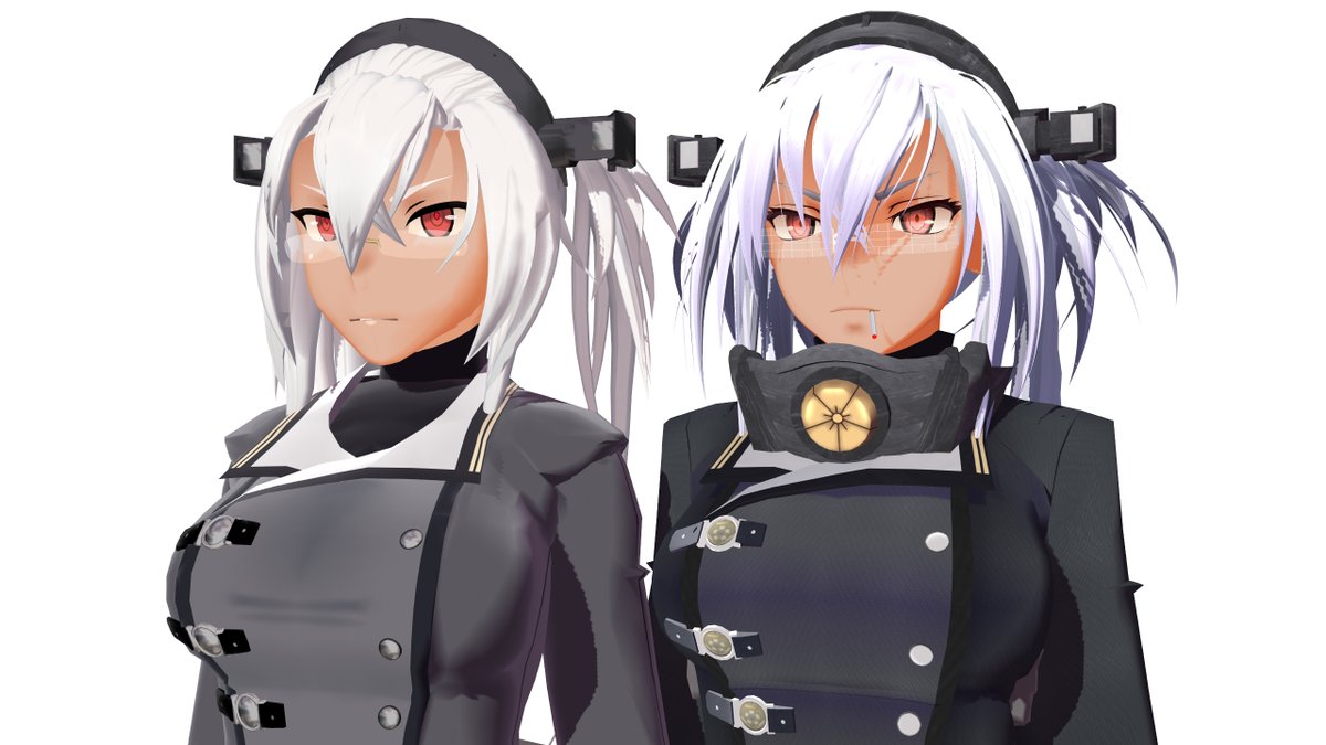 MMD武蔵改二重！ 来週末配布します！＼(^o^)／ ＃艦これ