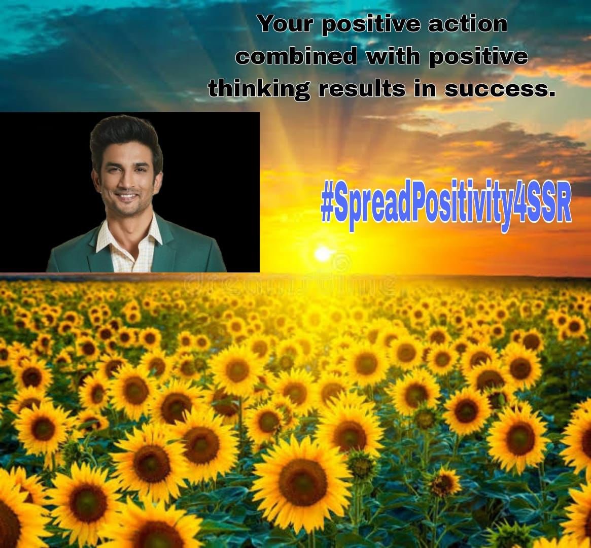 A positive attitude causes a chain reaction of positive thoughts, events and outcomes. It is a catalyst 4 extraordinary results. Stay positive in every situation and never stop trying. Have faith and let's move forward with courage and positivity #SpreadPositivity4SSR