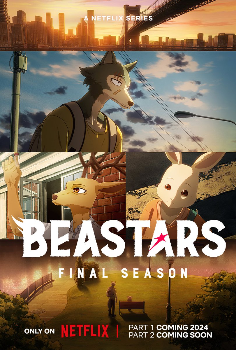 BEASTARS IS BACK Coming 2024, 2 part final season will begin. The story of Legoshi transcends from school gates and ventures into the wild society- Only on Netflix