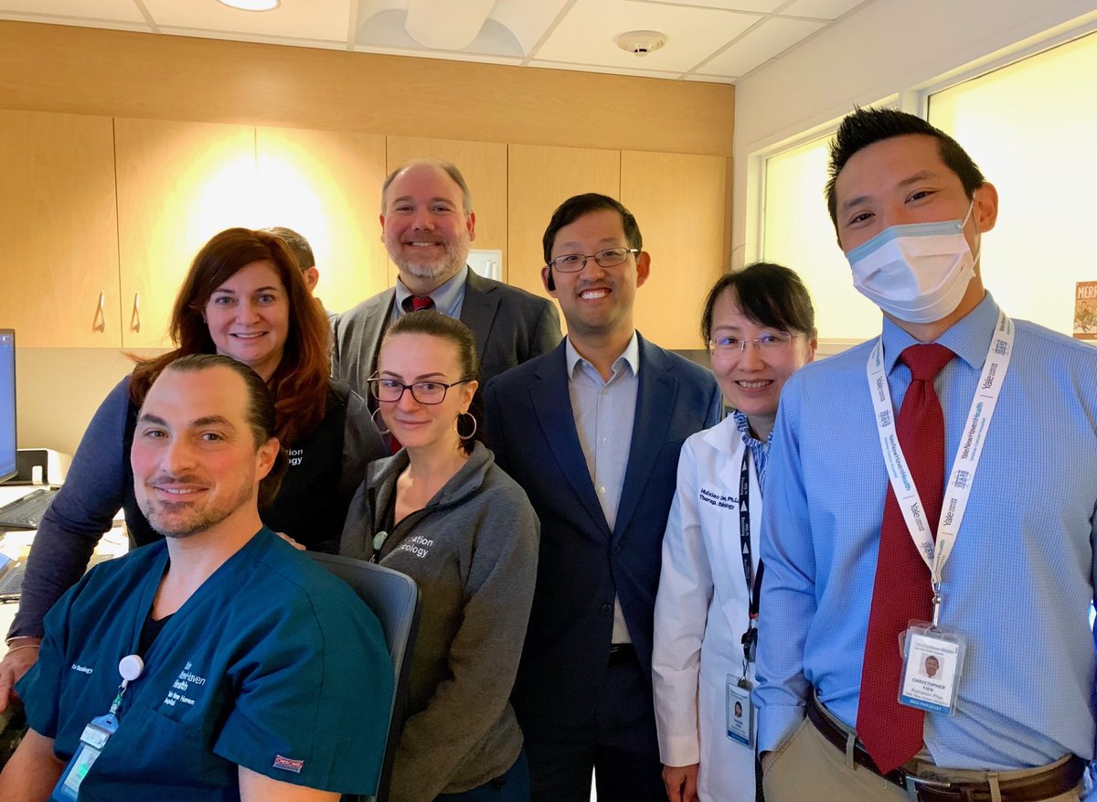 Congratulations to our fantastic team of dosimetrists, physicists, therapists, nurses, residents, and hospital leaders for successfully becoming the world's 5th center to treat lung and bone tumors with biology-guided radiotherapy! @YaleRadOnc @YaleCancer @YaleMed @reflexionmed