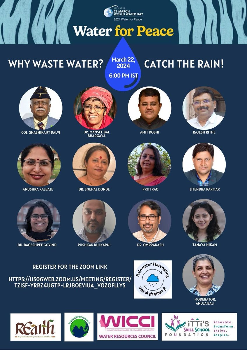 #worldwaterday2024 #WaterForPeace 
Join our conversation today evening 
@IttiSkillSchool @MyWasteMyRespo1 
Why Waste Water? Catch The Rain! @jaljeevan_ @JalShaktiAbhyan @MoHUA_India @NIUA_India @UNHabitatIndia