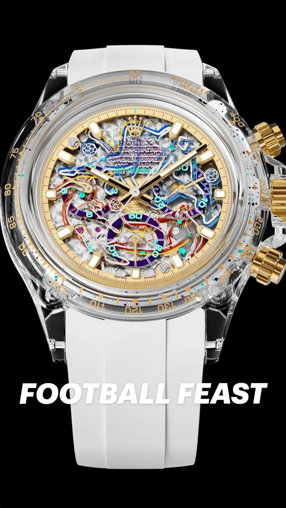 WORLDTIMER_'s tweet photo. AET REMOULD Rolex Sapphire Daytona Watch "FOOTBALL FEAST"

LOWEST PRICE GUARANTEED Please Contact Us.

勞力士 地通拿 藍寶石水晶透明手錶

#cosmographdaytona #rolexes #SapphireWatches #skeletonconcept #skeletondial #breitlingchronograph #RichardMille #GirardPerregaux #LouisMoinet https://t.co/yXcsCQi3sk