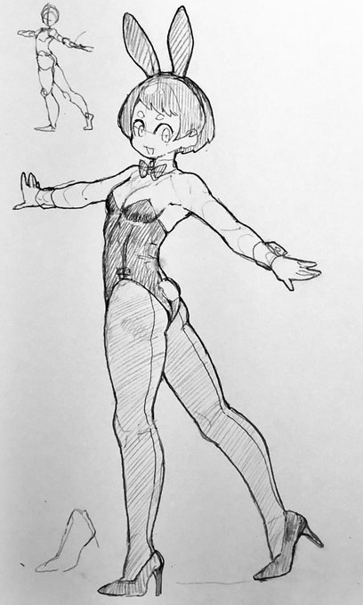 お絵描き練習バニー①

ポーズ参考『川口イッサ おんなのこイラストポーズ集 自然でかわいい日常ポーズ350』 