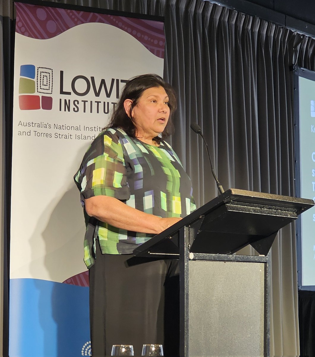 Acting Deputy CEO of @NACCHOAustralia Monica Barolits-McCabe at the @LowitjaInstitut health roundtable 'we are over 5 times more likely to not complete care than non-Indigenous Australians - this must stop. We must find a solution & this includes funding reform.'