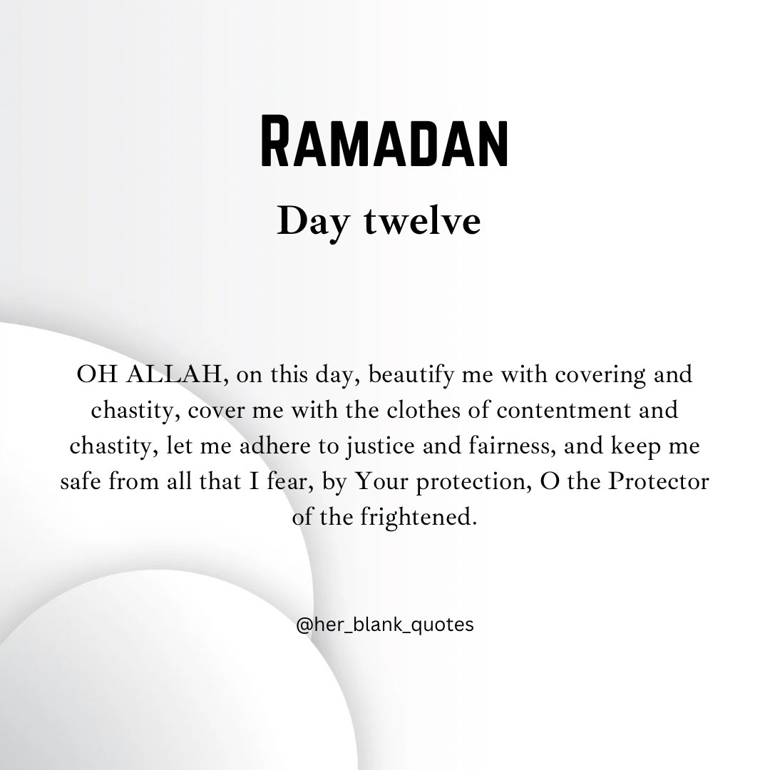 #Ramadan day twelve