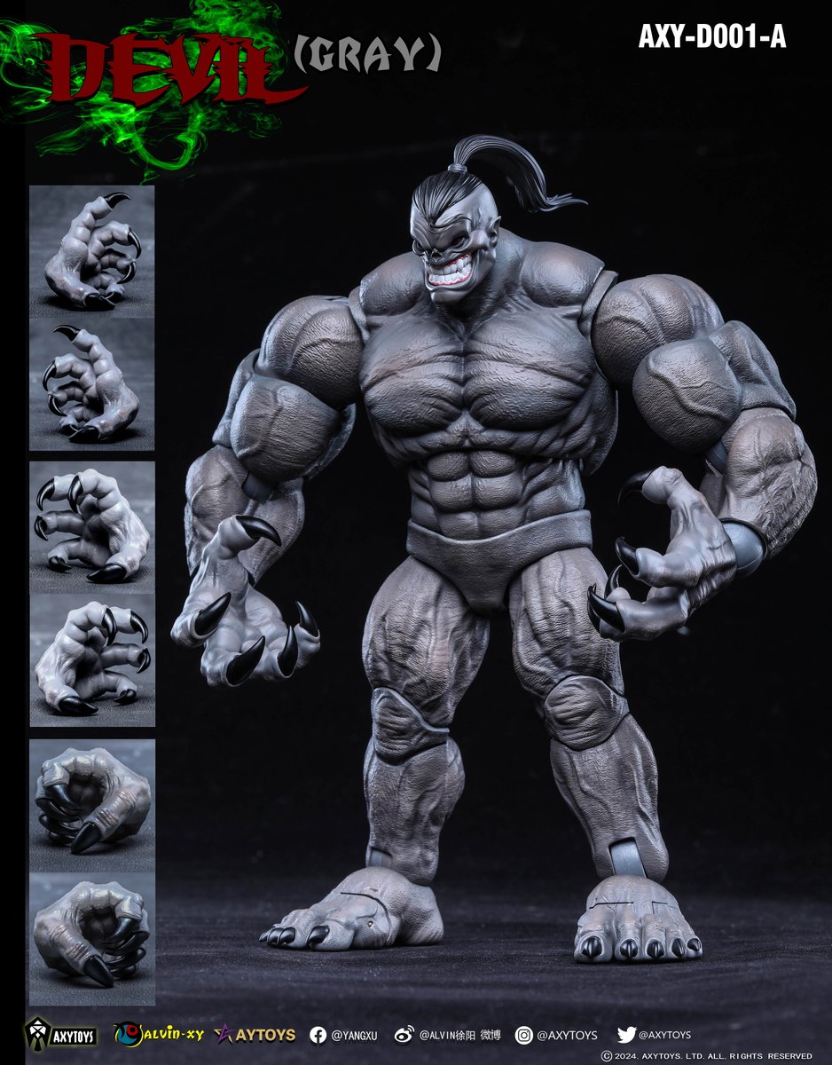 axytoys's tweet photo. AXYTOYS DEVIL(魔鬼) (GRAY) COMING SOON......🎉
#axytoys #devil #dinosaur #actionfigures #toy #toyphotography https://t.co/AAuLX4CPjo