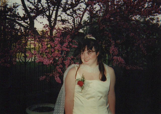 My darling sister Crissy. I loved her more than words can say. Happy day in heaven, you angel girl. #WorldDownSyndromeDay2024