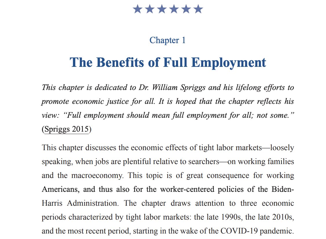 People noted and appreciated the Bill Spriggs dedication yesterday, but this is also a great and fitting first chapter to the first @econjared46/@econjared ERP whitehouse.gov/wp-content/upl…