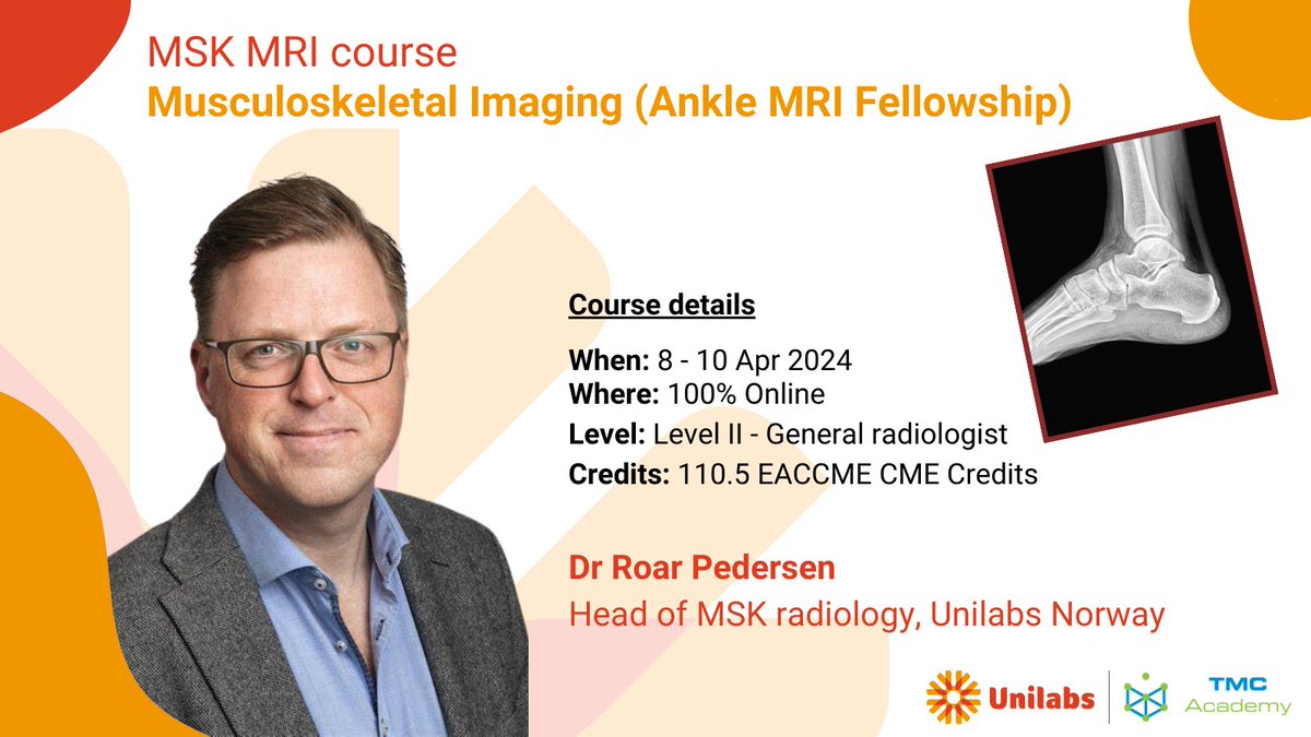 Unilabs boasts over 350 sub-specialist radiologists, like Dr Pederson. Through our @academy_tmc training, #healthcare professionals can benefit from this expertise, while gaining CME credits. View our latest course empowering world-class patient care⤵️ academy.telemedicineclinic.com/fellowships/37…