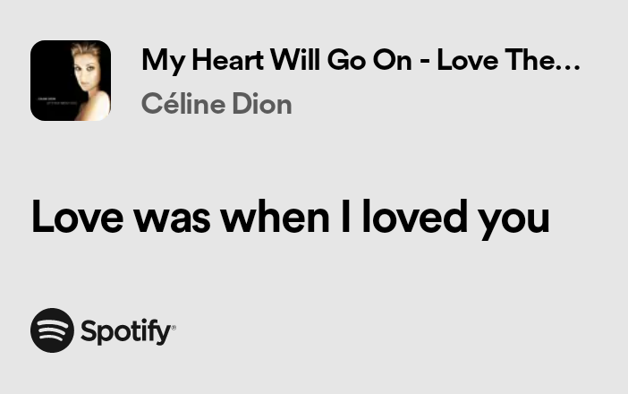 SmittenLyrics's tweet photo. My Heart Will Go On - Celine Dion
#CelineDion #Titanic #music #quotes #lyrics #FYP https://t.co/ZM6xH57nA4