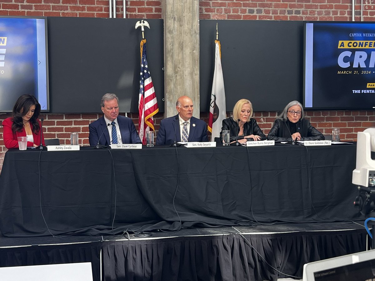 Thank you to @Capitol_Weekly for inviting me to participate in your Conference on Crime as a panelist in the Fentanyl discussion. Big thanks to my fellow panelists, @SenDaveCortese , Gretchen Burns Bergman, and Lt. Diane Goldstein, and our moderator, @ZavalaA.