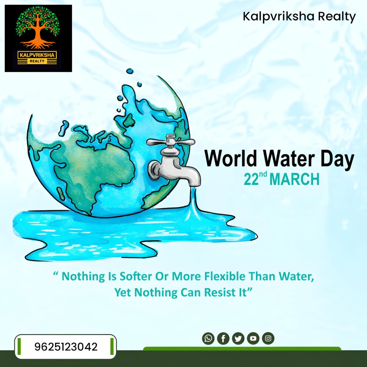 Gurugrammer_'s tweet photo. Today on #WorldWaterDay, let's commit to safeguarding our most precious resource. 💧💙 Remember, every drop counts in the journey to ensure water for all. Let's save, share, and sustain. #ProtectEveryDrop #Water4All https://t.co/QVnrgRDWkJ
