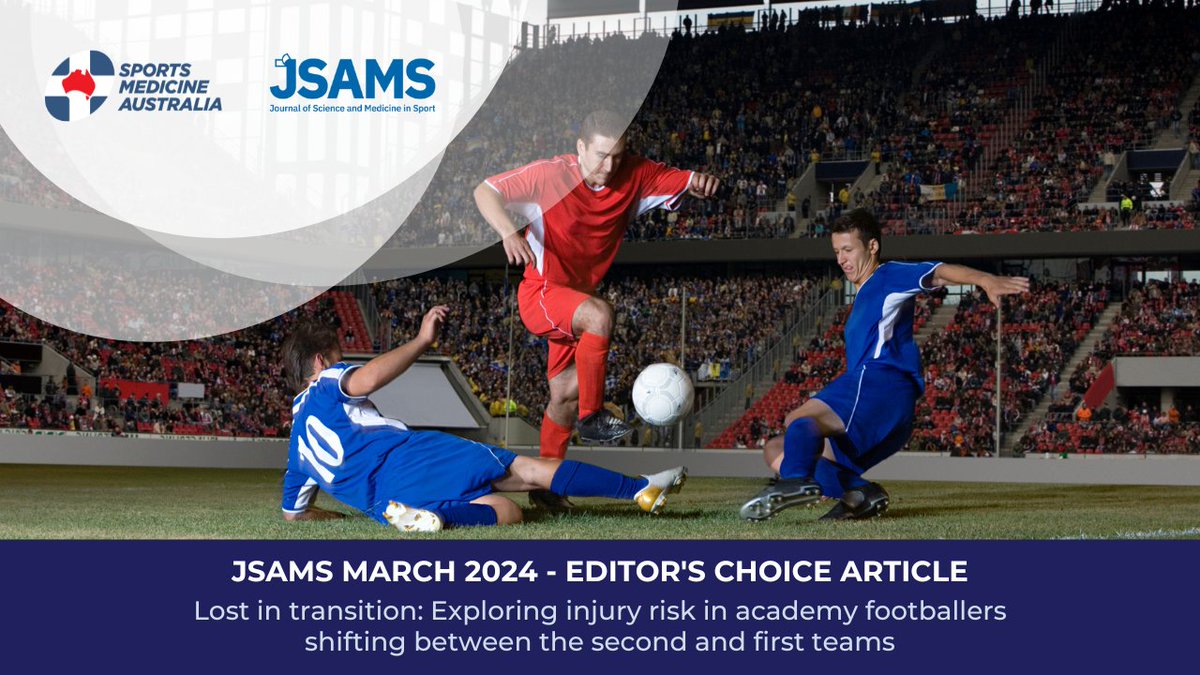 The final editor's choice article for @_JSAMS March 2024 issue is free to read for a limited time. 'Lost in transition: Exploring injury risk in academy footballers shifting between the second and first teams.' 👉 zurl.co/01bj