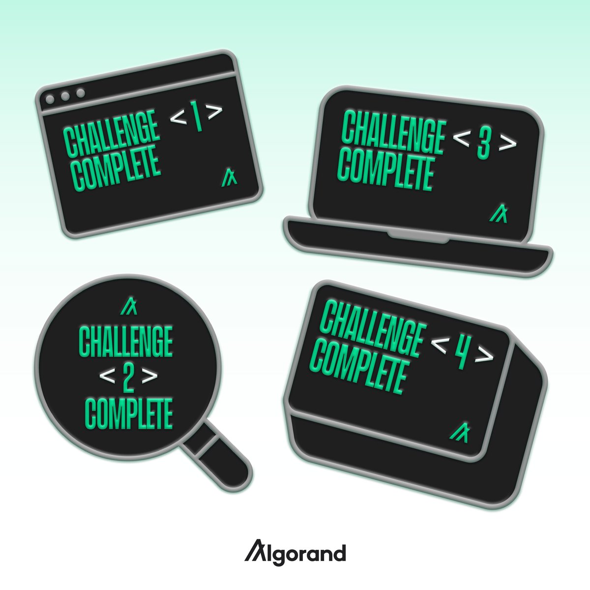 algodevs's tweet image. The month-long #AlgoCodingChallenge is in full swing!

Community members who successfully complete each challenge are rewarded with a limited-time never-seen-again certificate of completion NFT.

Let’s explore the challenge so far 🧵