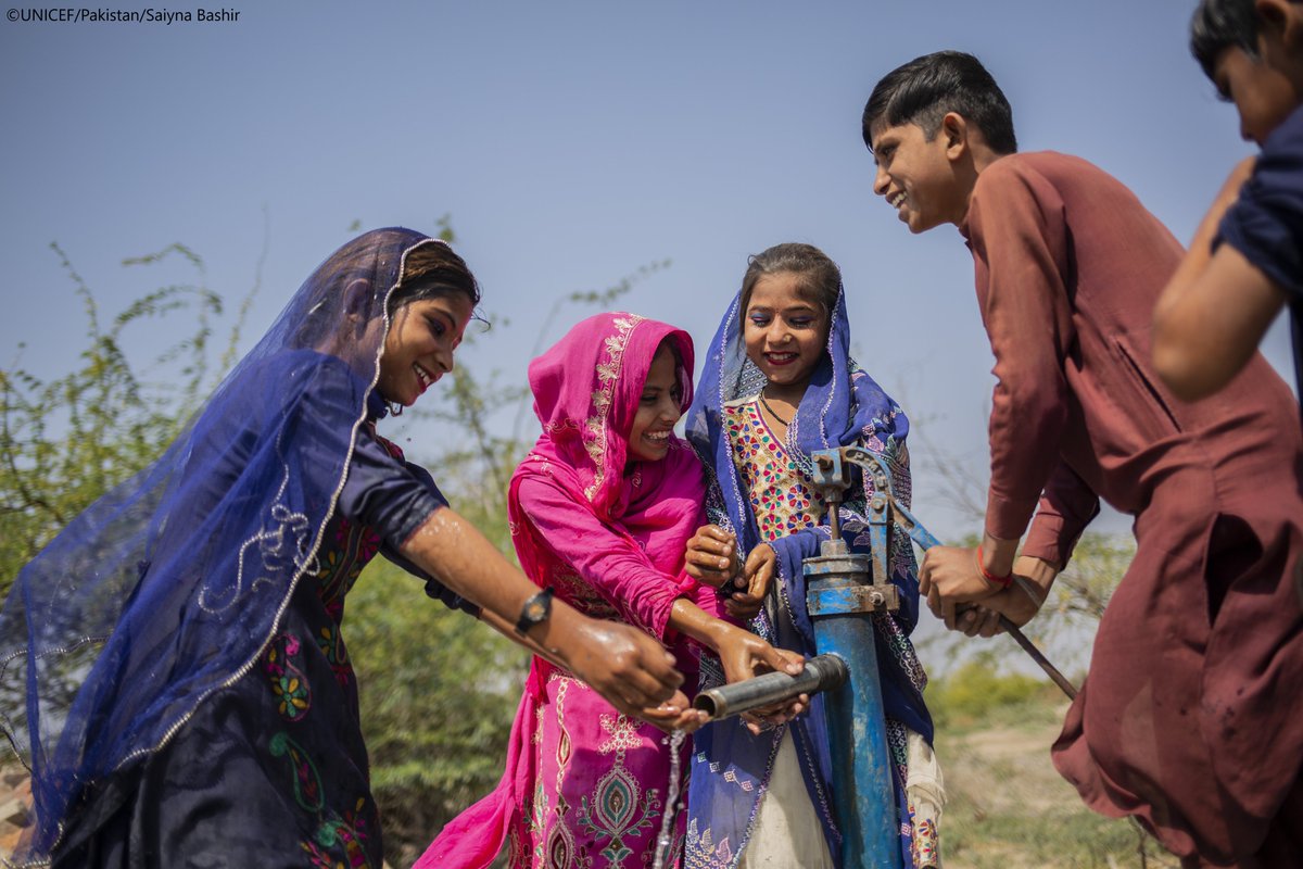 On #WorldWaterDay, let's remember water's vital role in human life. The Quran says 'WE made from water everything living.' For children & vulnerable communities, access to clean water is a lifeline. Reflecting on the 2022 floods, we're committed to ensuring water security for all