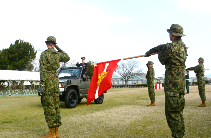 第3水陸機動連隊編成完結式】 竹松駐屯地（長崎県大村市）に第3水陸