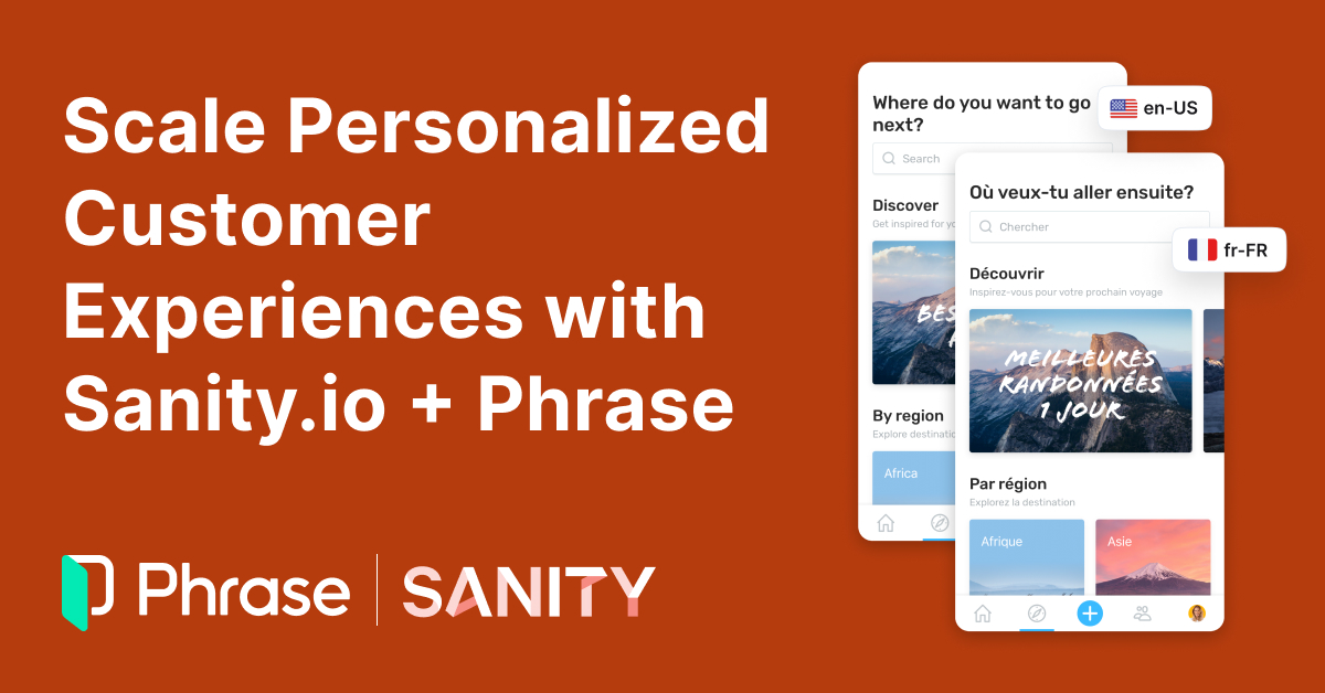 Exciting news! The all new integration between the Phrase Localization Platform and @sanity_io content management system transforms personalized customer experiences through automated translation workflows. Explore our game-changing integration: phrase.com/integrations/s…