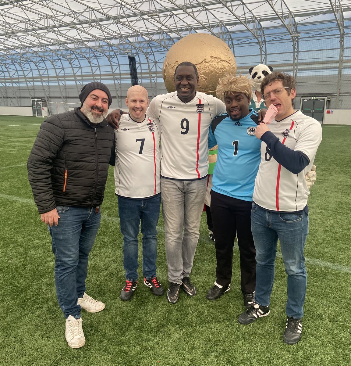 Tonight 10pm on sky is the last in the series of #fantasyfootballleague with super guests Danny Dyer, <a href="/phildunster/">Phil Dunster</a>, some special guest appearances &amp; the brilliant <a href="/EmileHeskeyUK/">Emile Heskey</a> recreates his goal against Germany.  Thank you to everyone who watched the series. As always enjoy 🙏
