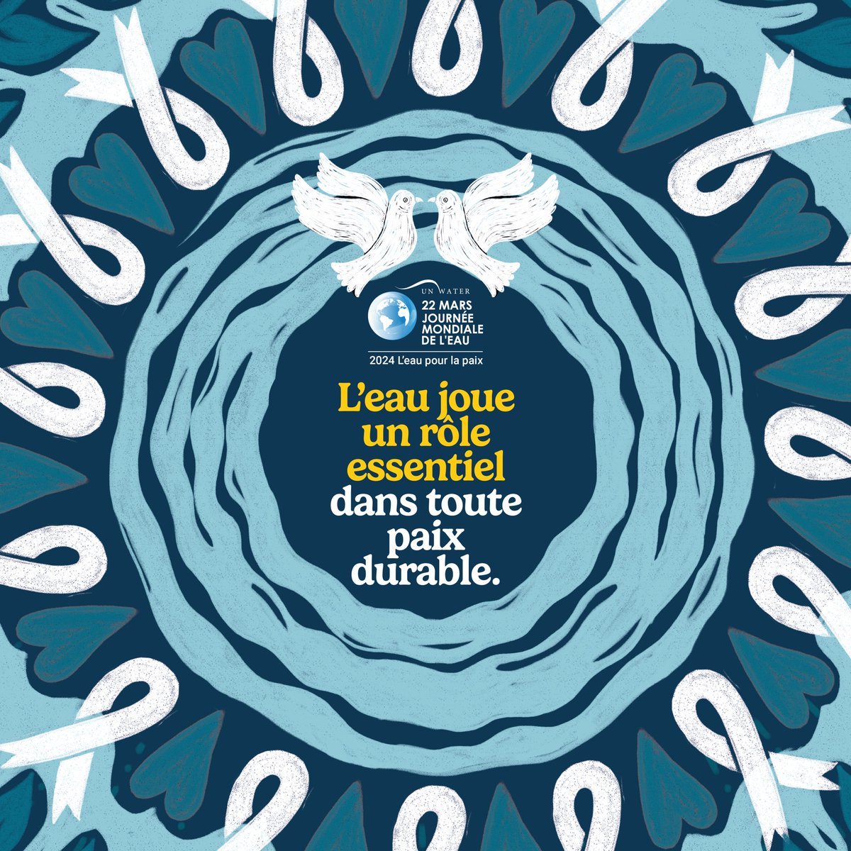 [Journée mondiale de l'eau] 🌍 En 1964 naissait la première loi sur l'eau. Elle pose le principe d’une gestion de l’eau par grands bassins versants et créé les établissements publics que sont les Agences de l’eau, avec deux missions ⤵️