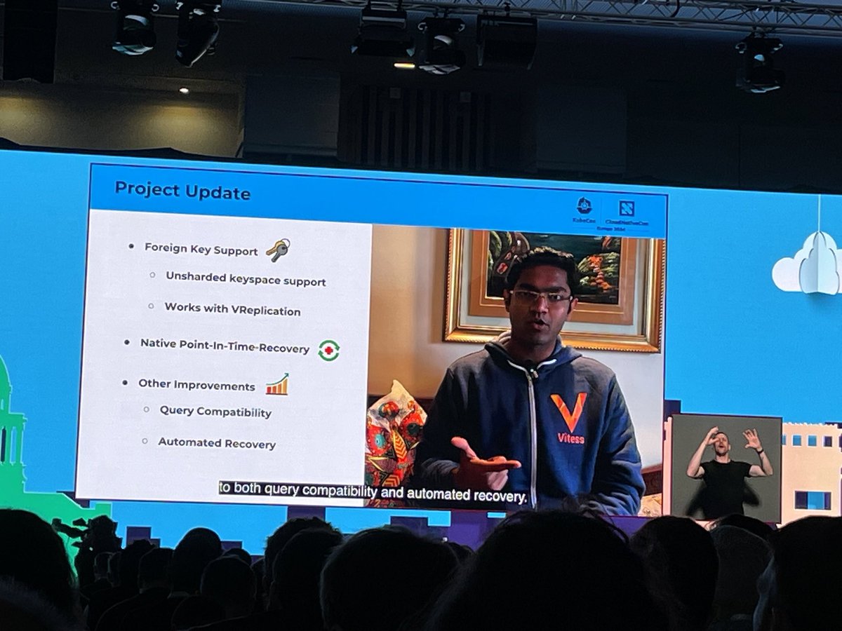 In case you missed the live project updates at @KubeCon_ they will be available on YouTube soon along with our maintainer talk that was delivered on Day 1 #KubeCon #CloudNativeCon Shout out to our maintainers @fouioui @guptamanan100 who created the video update