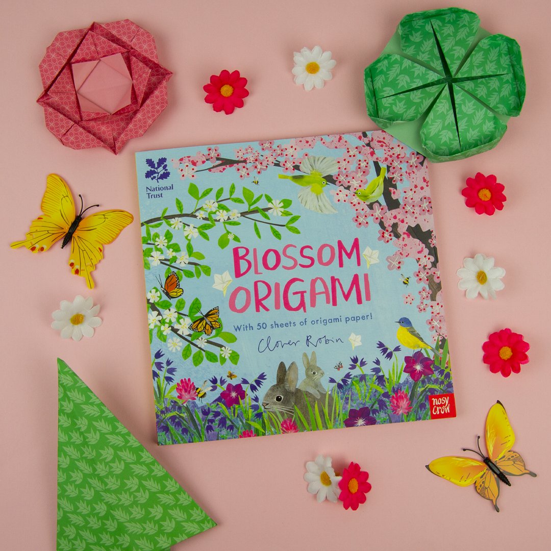 Calling all crafters! As Blossom season begins, why not create your own beautiful blossom flowers? Blossom Origami by Clover Robin includes instructions to create 13 different origami plants and flowers, with 50 sheets of origami paper 🌸 ow.ly/vza950QSw50 #BlossomWatch
