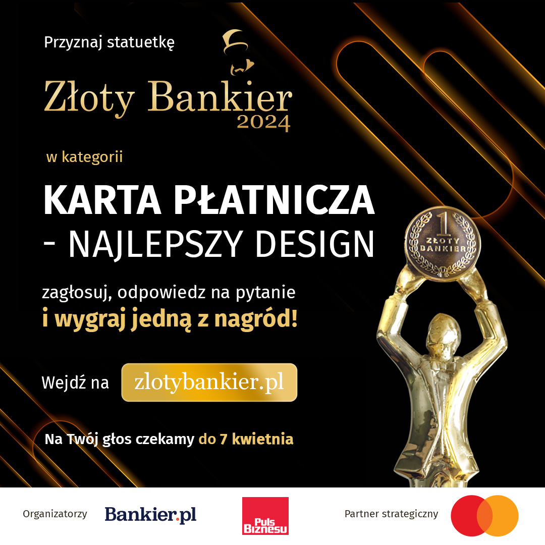 W ramach rankingu #ZłotyBankier2024 organizowanego przez @bankier_pl ruszyło głosowanie na najładniejszą kartę płatniczą. 💳😍 Minimalistyczna, z postaciami z gier czy ekologiczna – wybierz swoją faworytkę i powalcz o nagrodę! zlotybankier.pl
