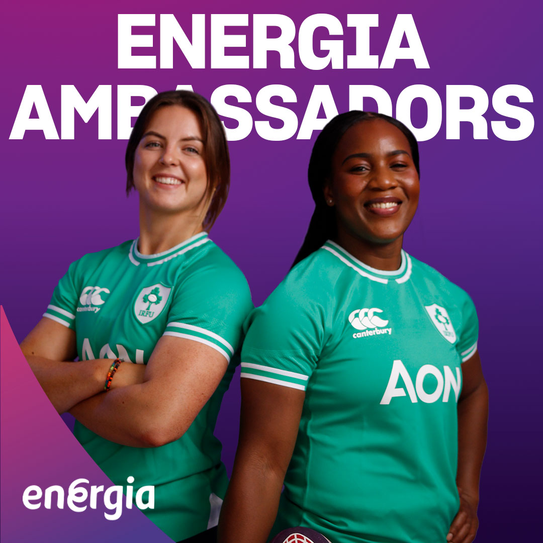 We #ThinkOfThePossibilities, the Ireland Women's Rugby Team brings them on the field! ☘🏉 As proud supporters of Ireland's Women Team, we are excited to announce Linda Djougang and Brittany Hogan as Energia's Rugby Ambassadors. Come on, Ireland!