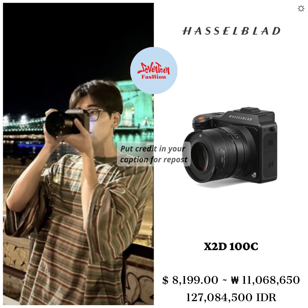 Jeonghan Dyson - Gift from Scoups Wonwoo Camera set - Gift from