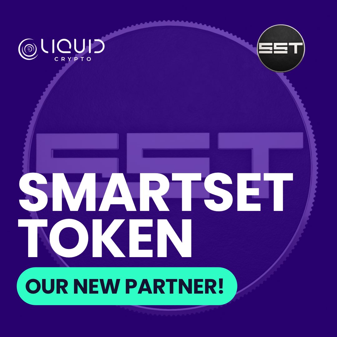 🚀 Exciting News! Liquid Crypto is thrilled to welcome SmartSet Token as our newest partner 😇 <a href="/SmartsetToken/">SmartsetToken</a> 

SmartSet Token’s community will benefit from our innovative DeFi platform, powered by AI intelligent Swap+ for optimal DEX pricing and Bridge+ for secure, seamless, and
