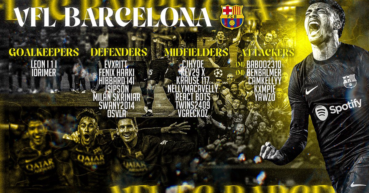 Roster for S59🇪🇸🔴🔵

<a href="/TheVFL_/">VFL</a> @NiceMateex