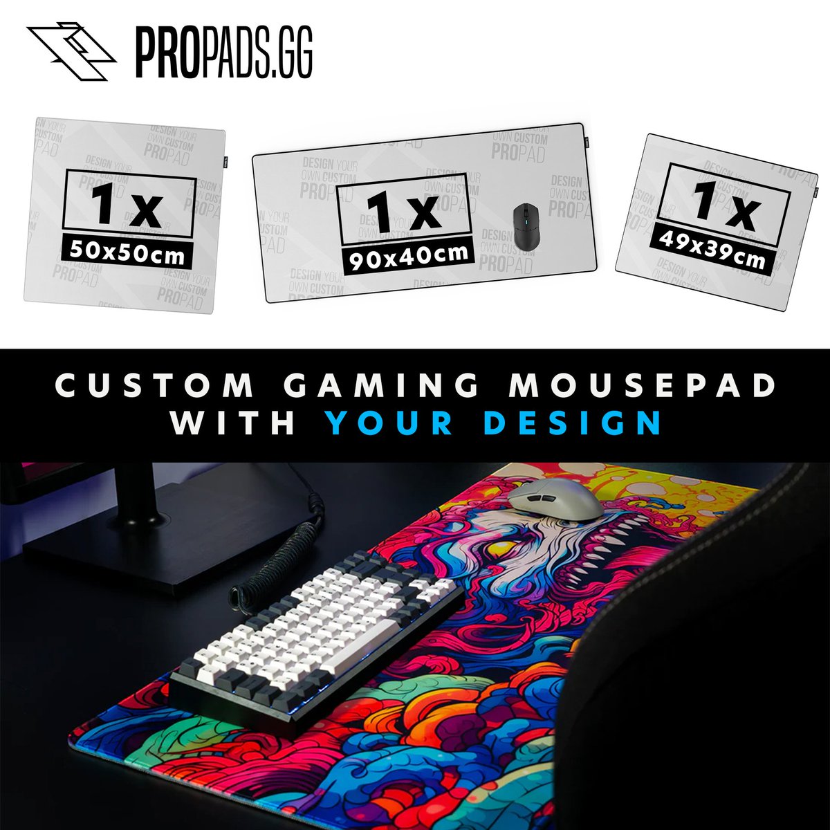 WIN A CUSTOM GAMING MOUSEPAD! Take part in the PROPADS #Giveaway and have the chance to win one of 3 custom mousepads. You can participate via the following link: ▶️ gheed.com/giveaways/g-YB…
