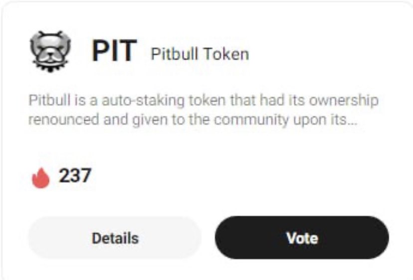 🗣 Pitbull officially joins @kucoincom #GemVote Phase 1! 🌟 Want to see $PIT listed on #KuCoin? Vote using your tickets Earn tickets by completing #GemVote’s tasks - the more tickets, the more votes 👇