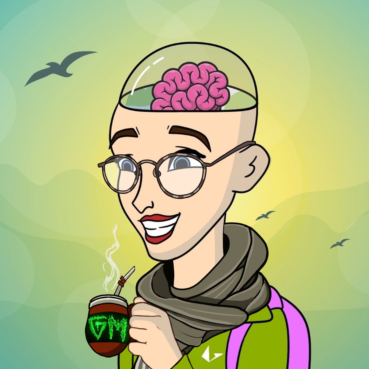 Skunkyroadd's tweet image. Gm 🧉
Well done @gordi_artist 🙏💚

#loophead #caffeine