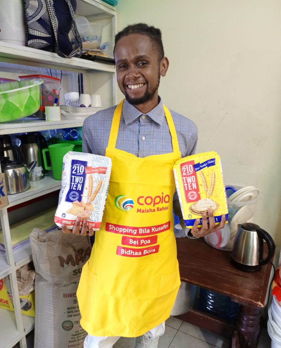 Chef Warren hapa ameivisha deals tamu za 210 Home Baking Flour 2kg na 210 Atta Mark 2kg!!! Order now on Copia App and  GET EACH <a href="/165/">1635165</a>/- PEKEE! Download the app here bit.ly/3HVWgea. #CopiaApp #PlugWaNguvu  #FreeDelivery