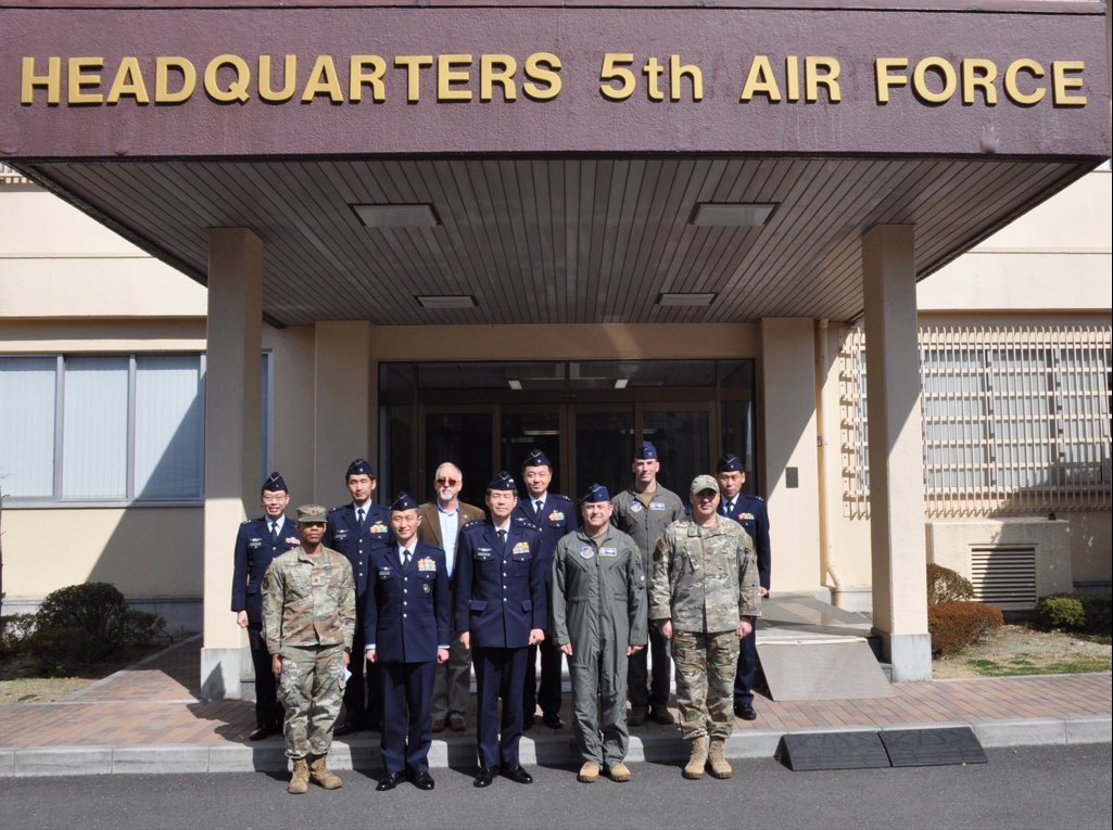 Mar 21, VCOS #LtGenOgasawara met Brig Gen Friedel, @air_fifth Deputy Commander. They agreed to maintain bilateral cooperation to enhance #JapanUSAlliance amid the severe security environment surrounding Japan.