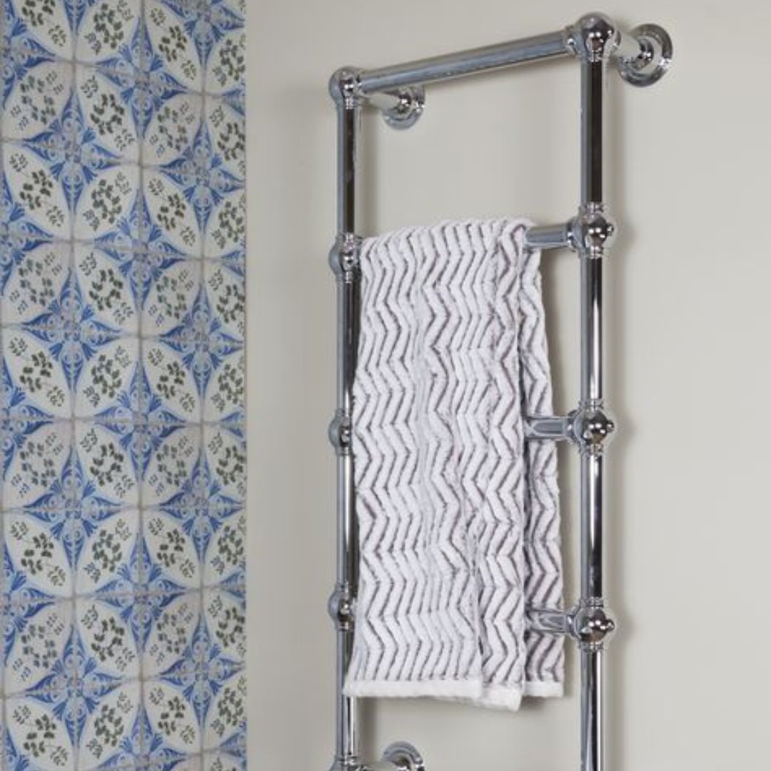 We offer a variety of both Wall Mounted and Floor Mounted towel rails! All our towel rails are dual fuel compatible and a 5 year guarantee. #hurlinghambaths #bathrooms #chrometowelrail #heatedtowelrails #bathroominspo #bathroomrenovation #homeimprovement
